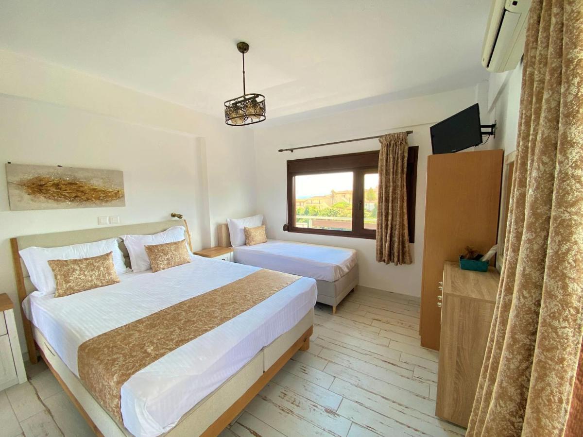 Marianna Sea View Afitos Apartman Kültér fotó