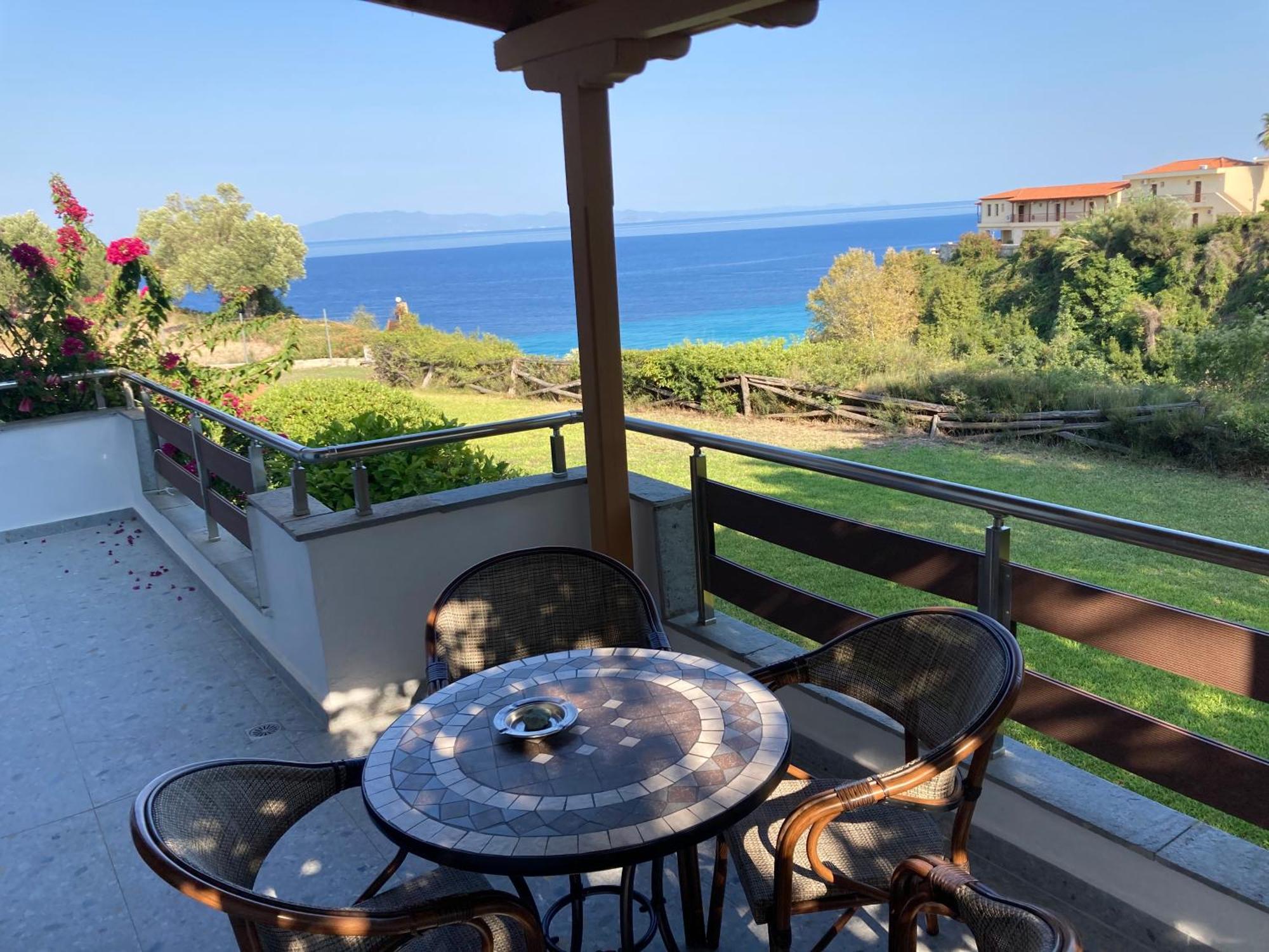 Marianna Sea View Afitos Apartman Kültér fotó
